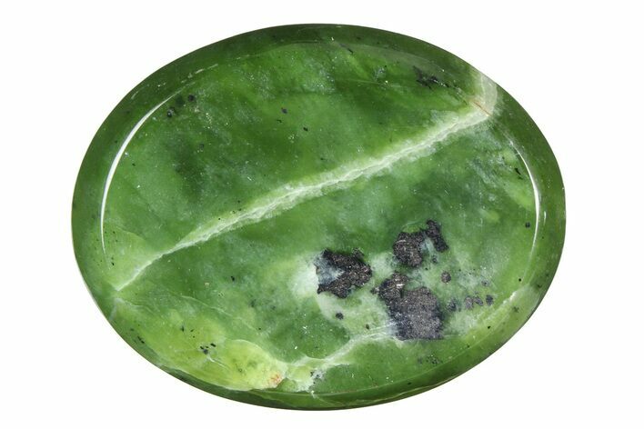 1.7" Polished Jade (Nephrite) Worry Stones - Photo 1